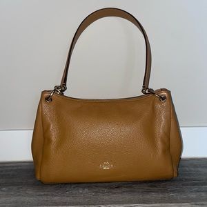 Coach - Brown Purse with removable cross body strap